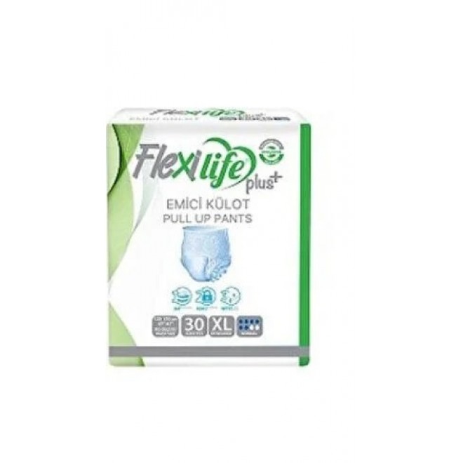 Flexilife Plus Ped Emici Külot Yetişkin Hasta Bezi Ekstra Büyük Boy Xlarge 30 Lu 1 Paket