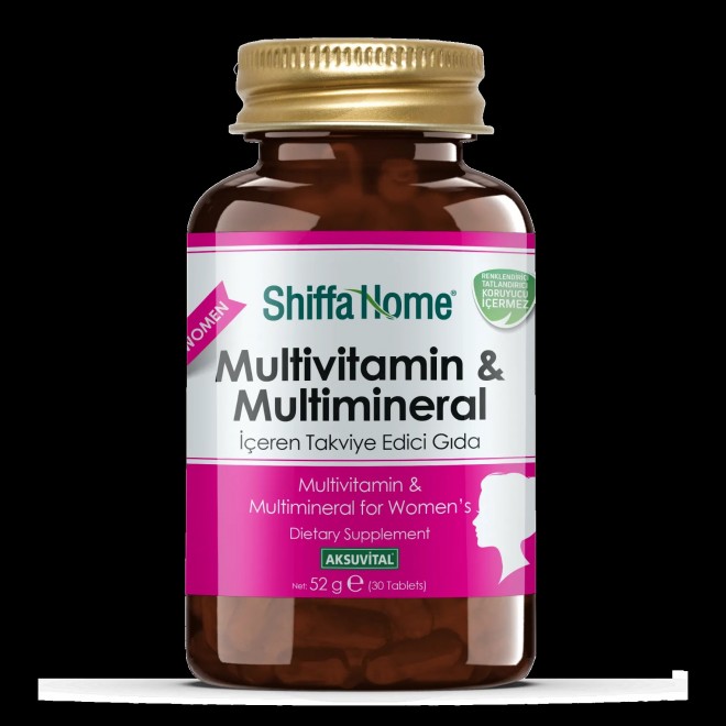 MULTİVİTAMİN & MULTİMİNERAL - KADIN - 1760 MG X 30 TABLET