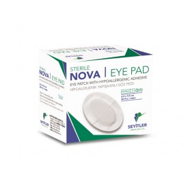 NOVA Pad Steril Hipoallerjenık Yapışkanlı Oval Göz Pedi 6,5x9,5 cm